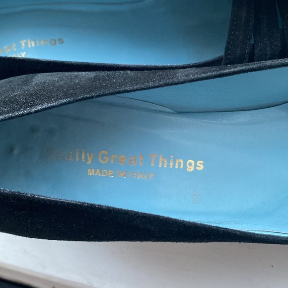 Gorgeous, black suede heels - Picture 6 of 9